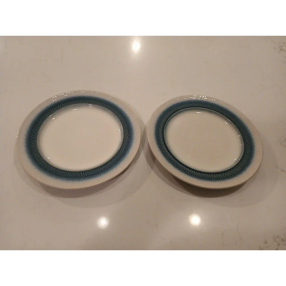 Set Of 2 Beautiful Pfaltzgraff Eclipse Blue 8.25